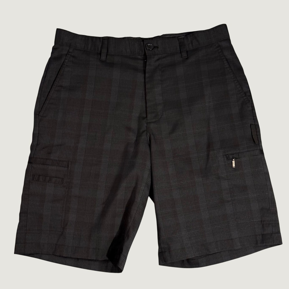 Greg Norman Golf Shorts Mens 32 Black Excellent